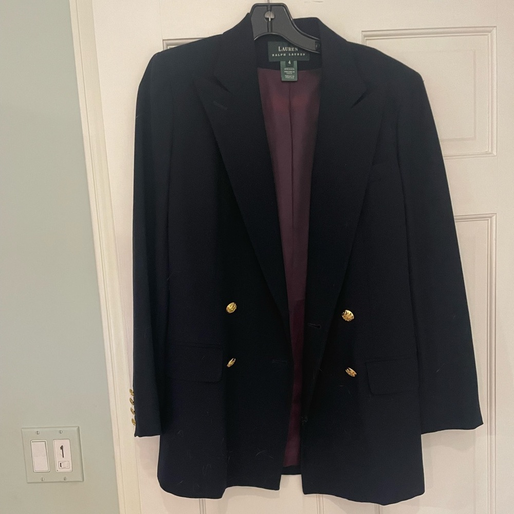 Navy Ralph Lauren wool blazer